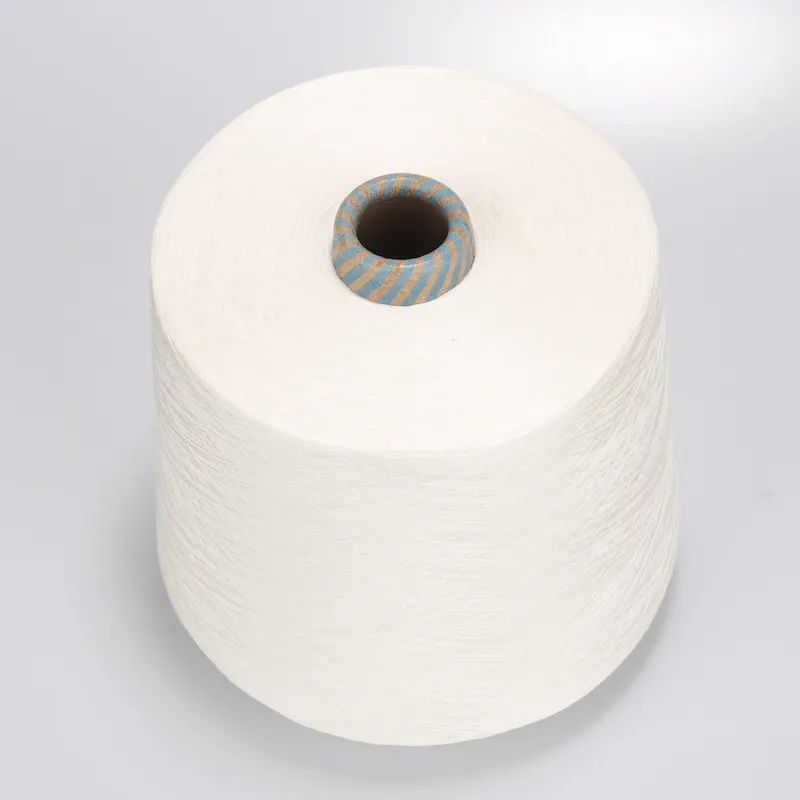 32S 80 % Polyester 20 % Bambus, kompaktes Siro-Spinn-Mischgarn für Handtücher